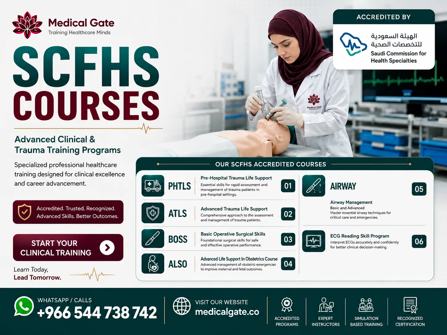 SCFHS courses course poster